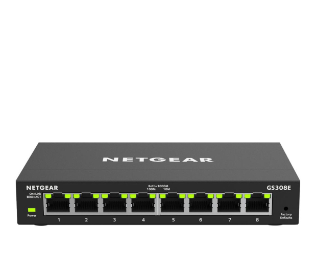 Netgear 8p GS308E (8x10/100/1000Mbit) - 495131 - zdjęcie